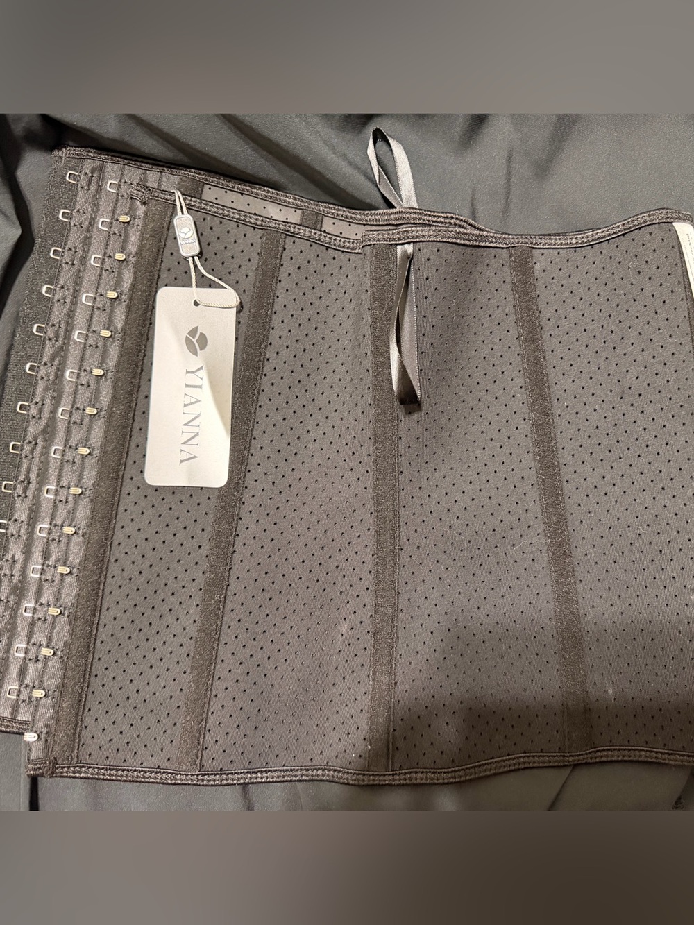 Black Perforated Waist trainer